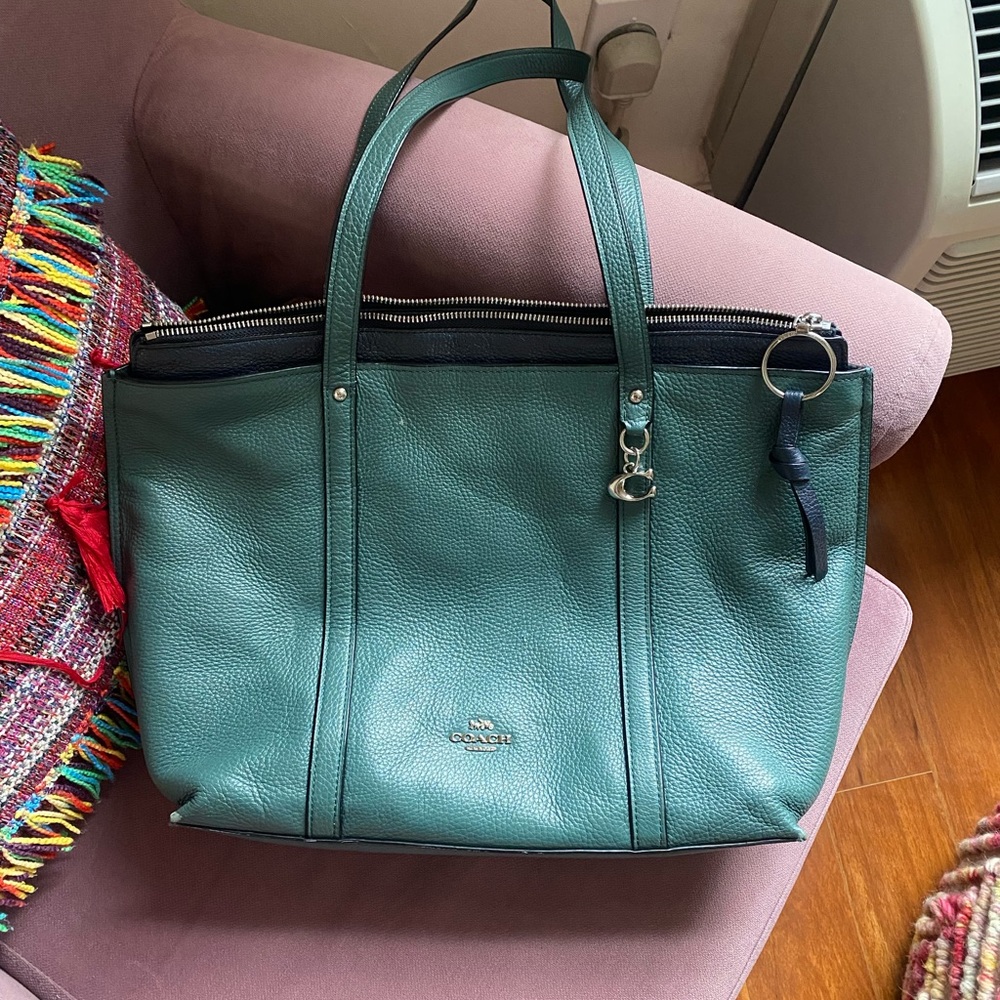 Coach Bag in Teal Green